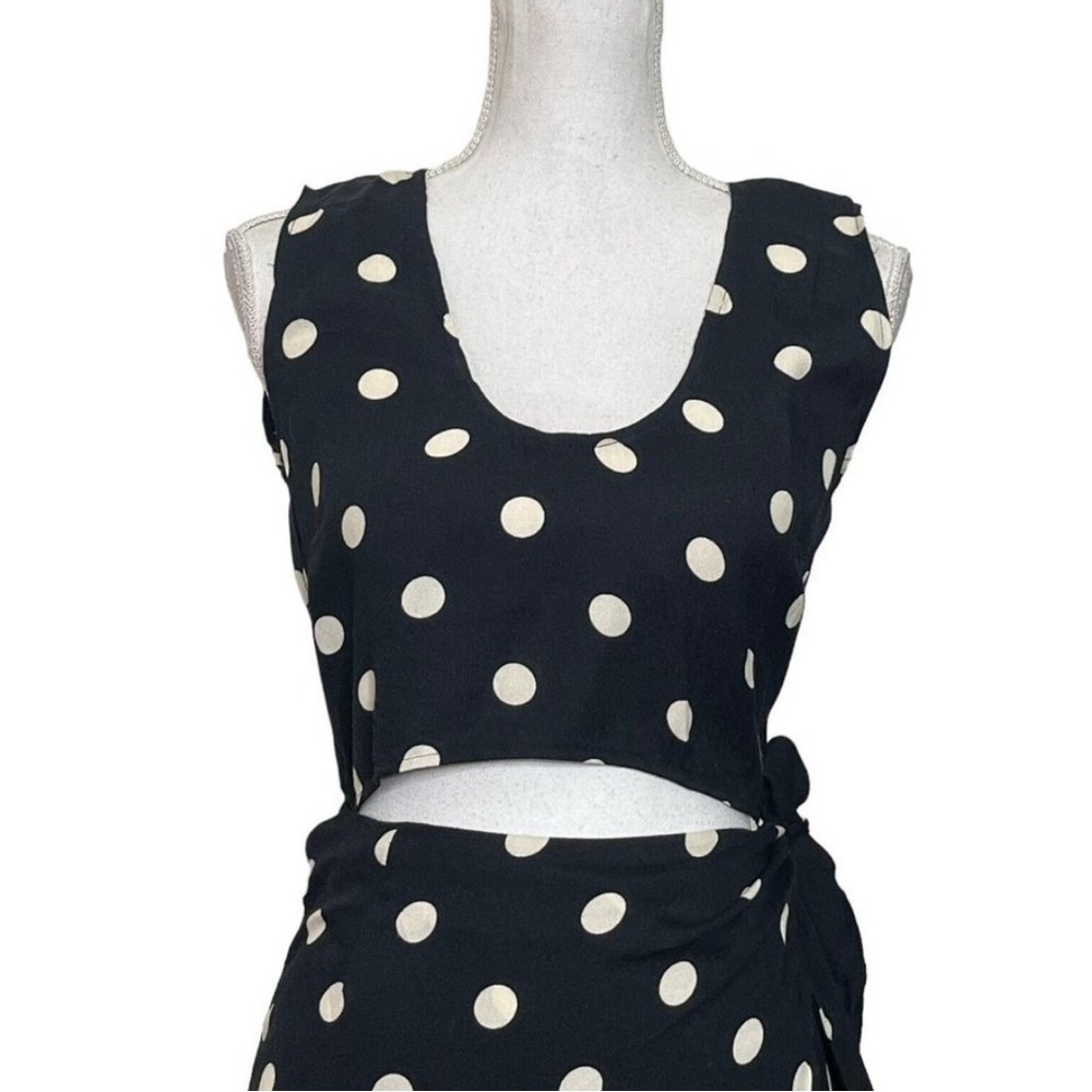 COPY - Reformation polka dot dress with cut out size 8